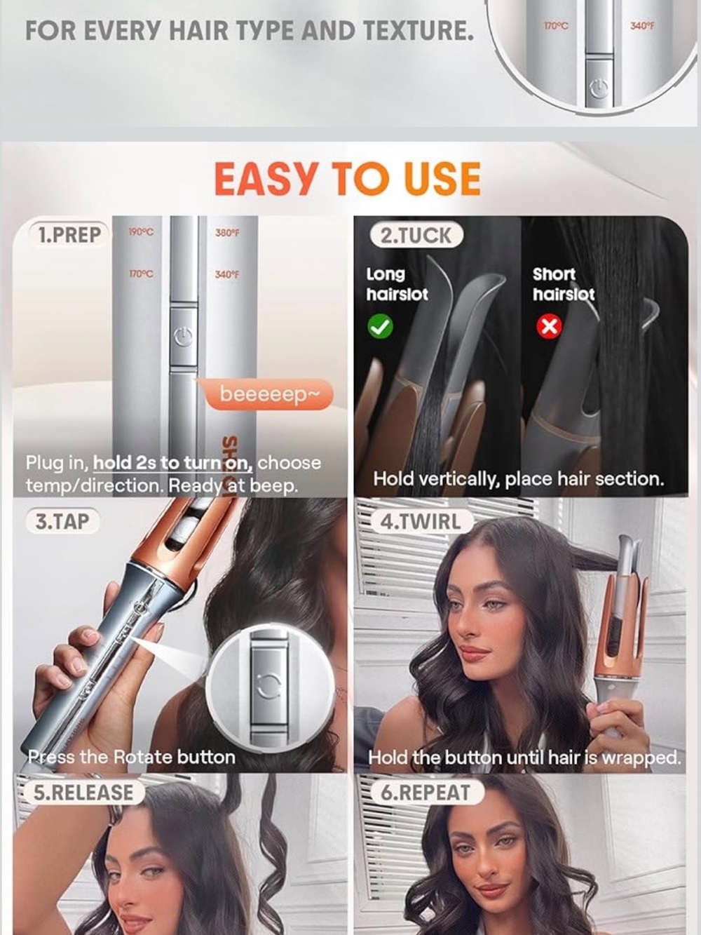 Rotating Curling Iron - Picture 3 of 5